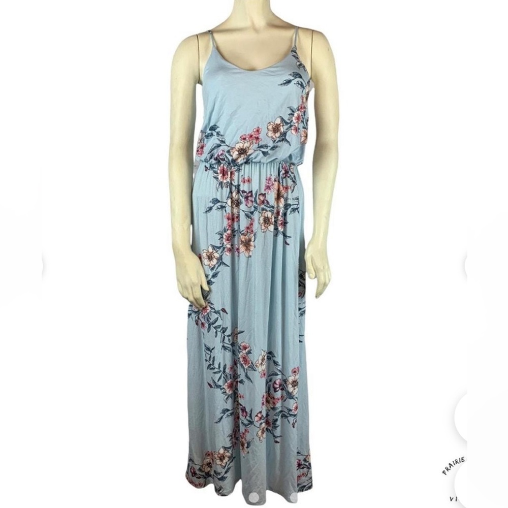 LUSH Clothing Women's Blue and Pink Dress